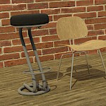 The first test image with chairs, still with the first freely available 3D chair models.